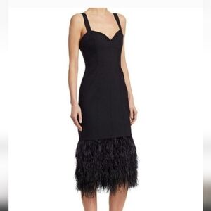 Cinq A Sept Sabine Feather Midi Dress